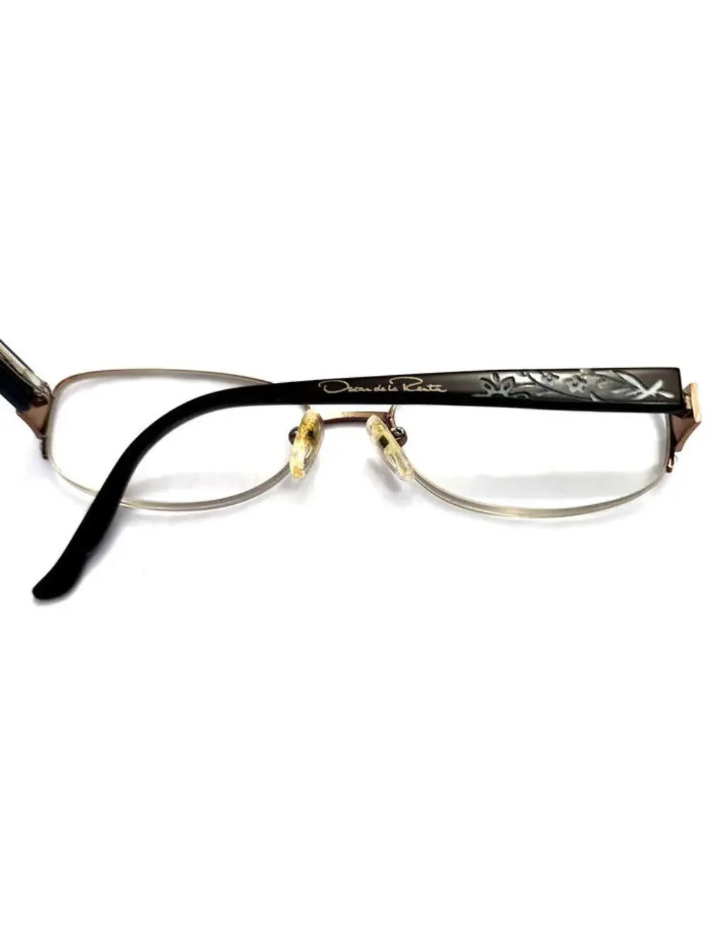 Oscar De La Renta ODLR346 229 Gold Half Rim Eyeglasses 52-17 135